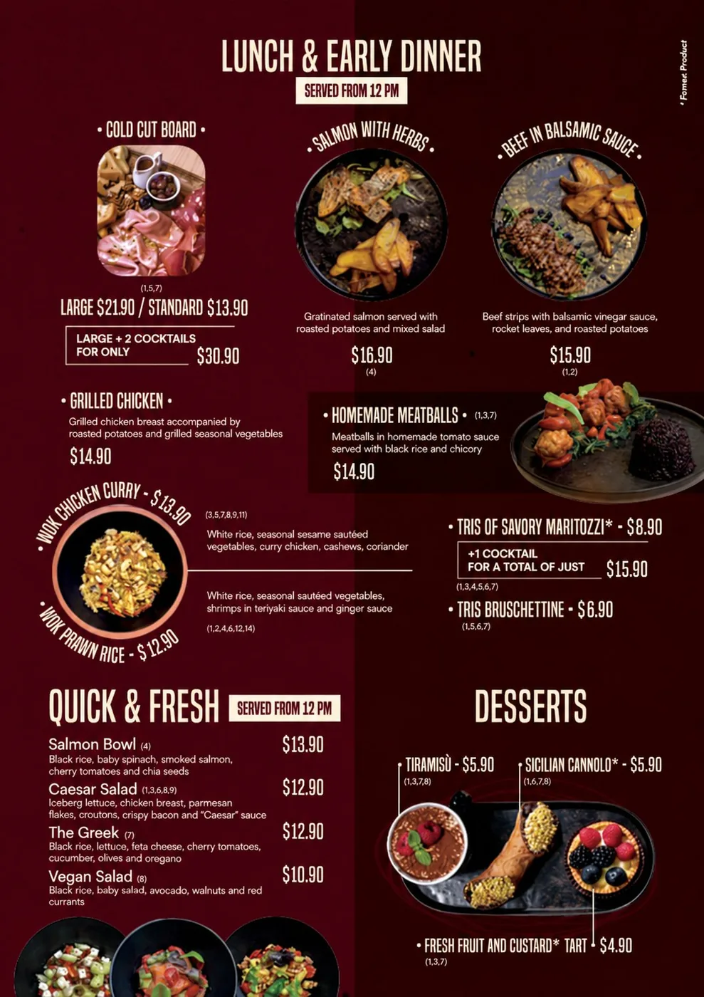 Bistro: new Menu Revolution photo menu