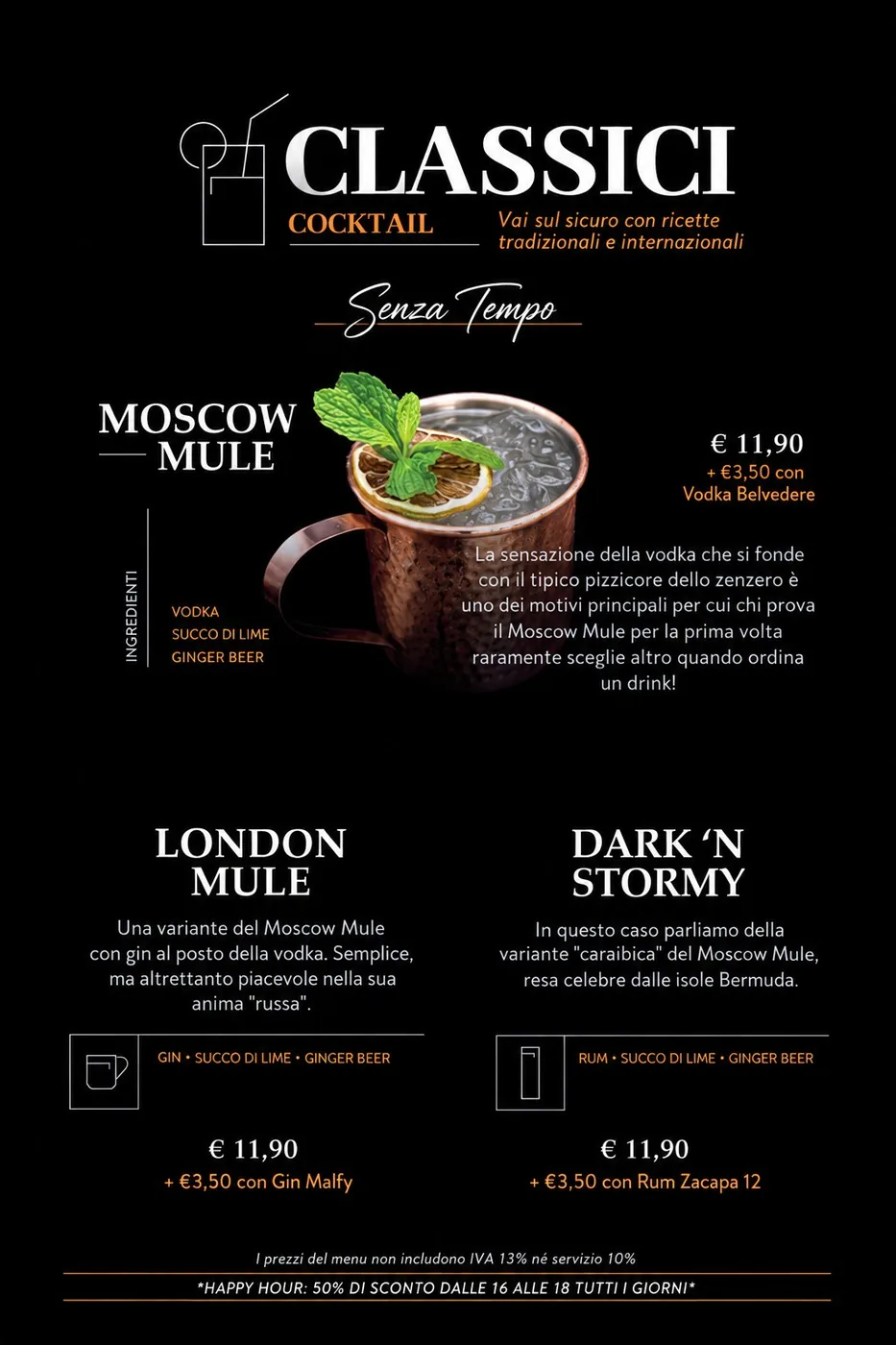 Cocktail bar: new Classic Cocktails photo menu