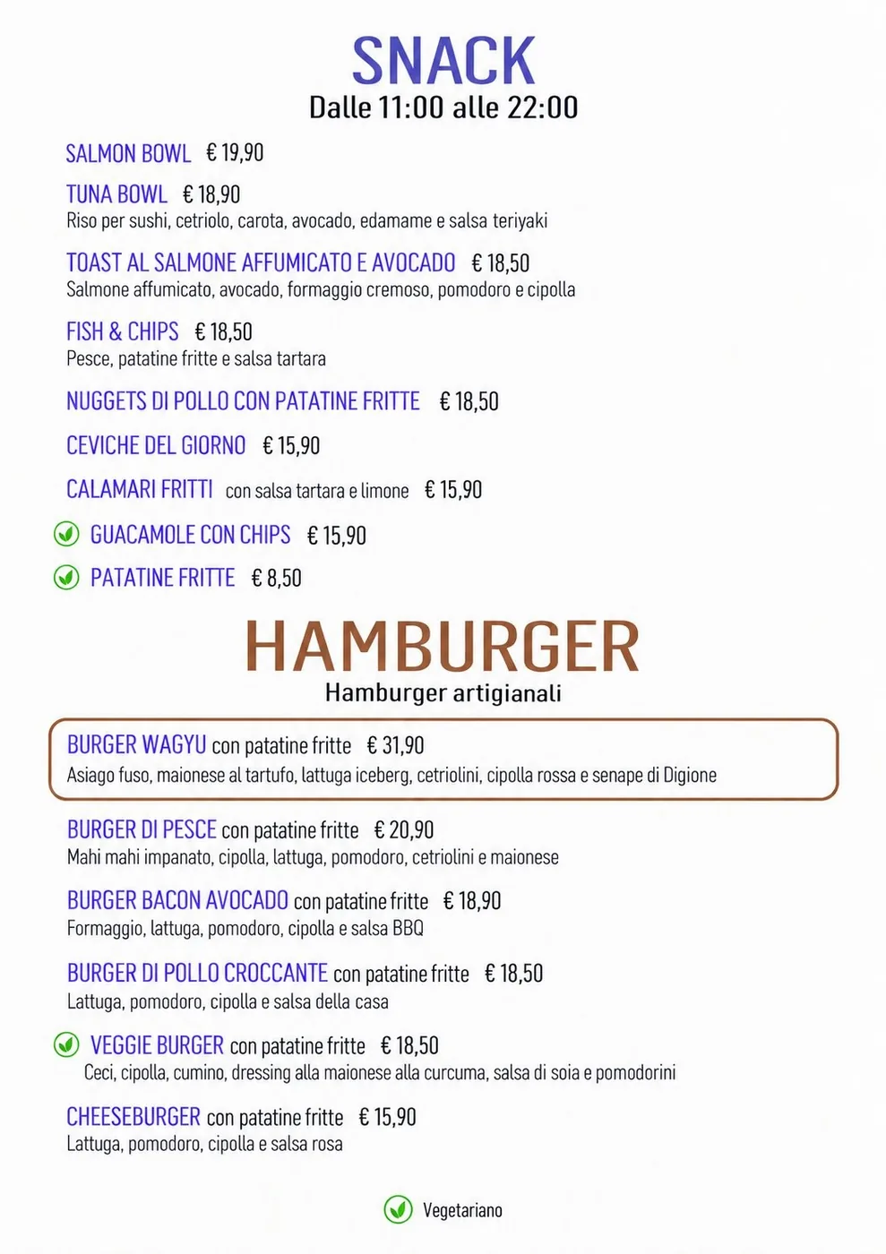 Burger menu before Menu Revolution