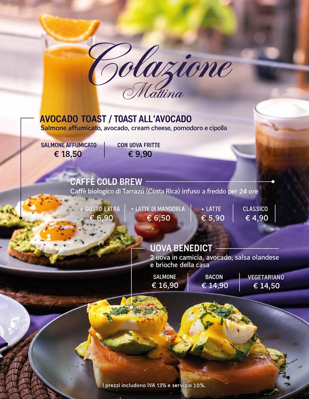 Tourist restaurant: new Menu Revolution breakfast photo menu